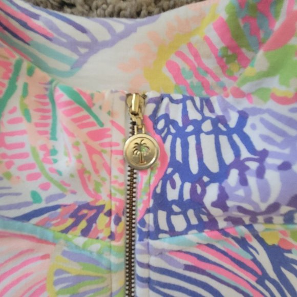 Lilly Pulitzer Reagan Zip Up Sweatshirt - Multi Roar of the Seas - Size S - Picture 6 of 7